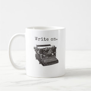 Mug Les écrivains Coffee Mug, machine à écrire, coe
