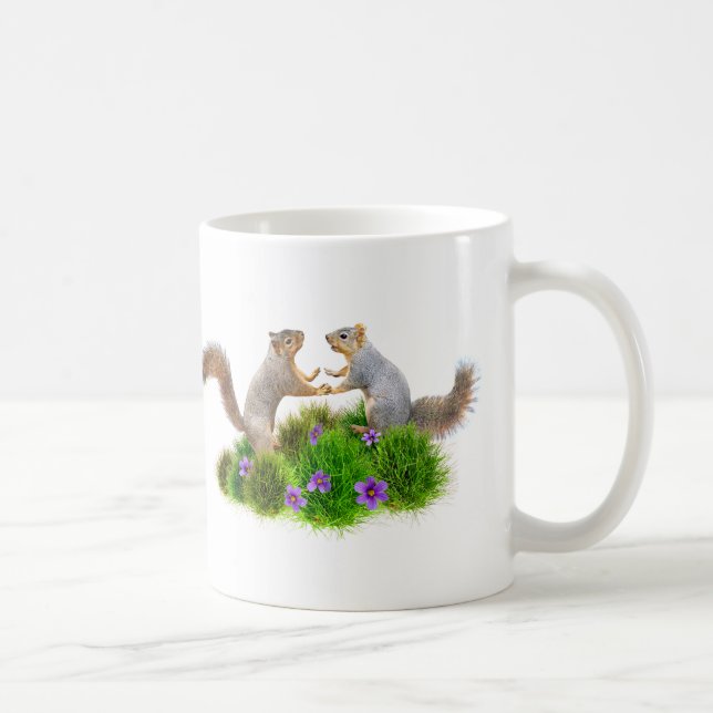 Mug Les écureuils dansent dans l'herbe (Droite)