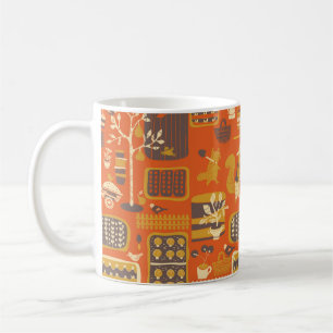Mug les écureuils sont dans le jardin, vintage dessiné