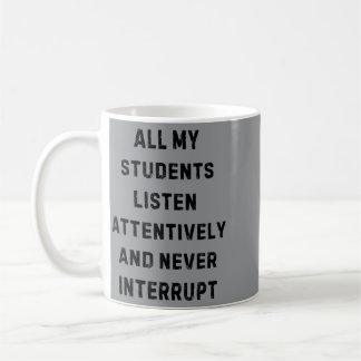 Mug Les élèves écoutent attentivement professeur petit