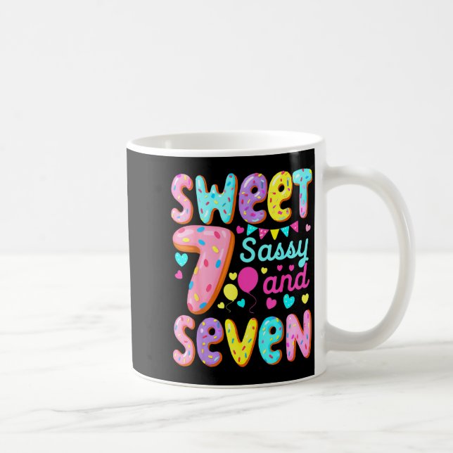Mug Les enfants 7e anniversaire doux Sy et sept ans Bi (Droite)