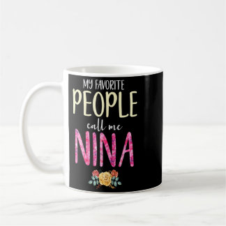 Mug Les enfants m'appellent Nina Fleurs Florales