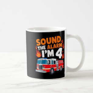Mug Les enfants sonnent l'alarme J'ai 4 ans 4e anniver