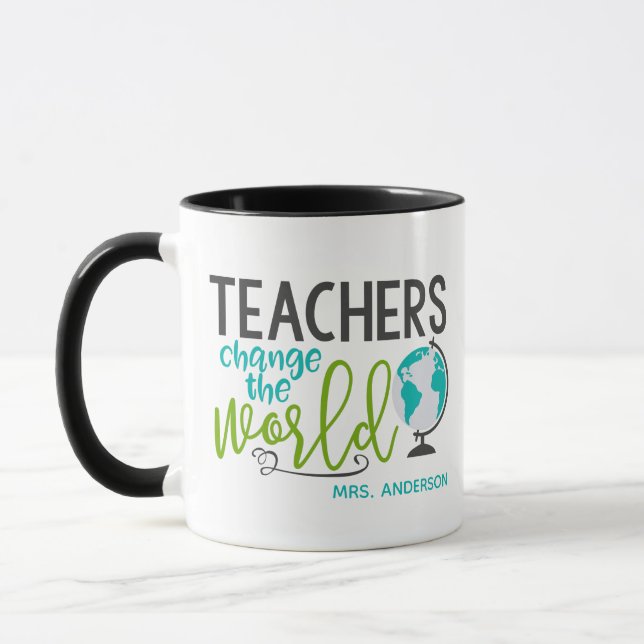 Mug Les Enseignants Changent Le Nom Personnalisé De L' (Gauche)