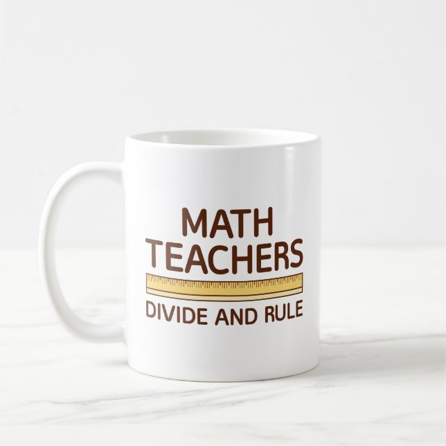 Mug Les Enseignants En Mathématiques Divisent Et Gouve (Gauche)