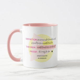 Mug Les Enseignants En Mathématiques Sont Les Meilleur