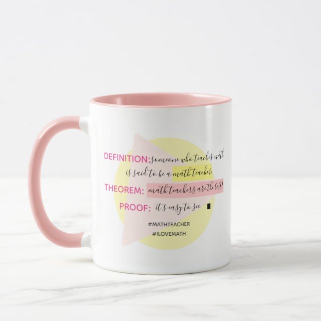Mug Les Enseignants En Mathématiques Sont Les Meilleur (Gauche)