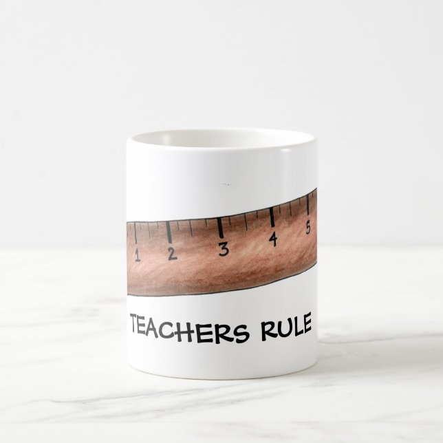 Mug Les enseignants gouvernent le maître en bois Mathe (Centre)