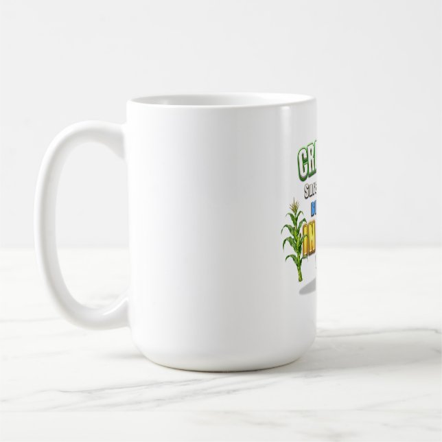 Mug Les épis de maïs de SlipperyJoe suivent un fan fou (Gauche)