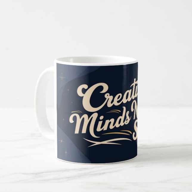 Mug Les esprits créatifs ne dorment jamais (Devant gauche)