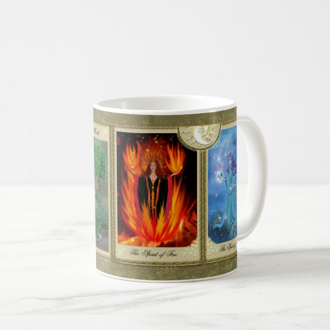Mug Les Esprits des Quatre Éléments (Devant droit)