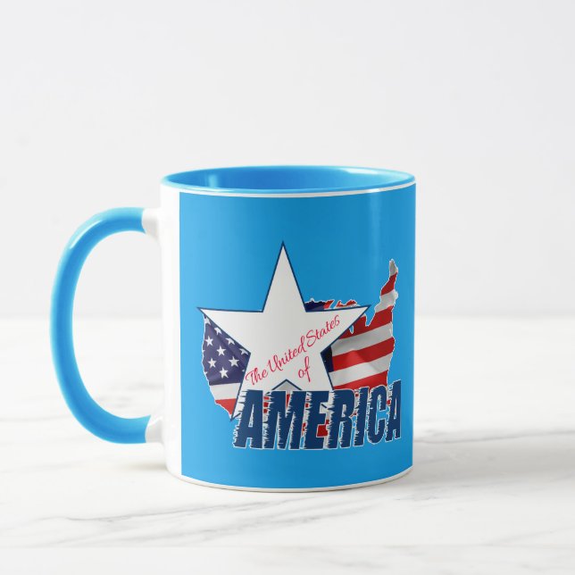 Mug Les États-Unis D'Amérique 4 juillet (Gauche)