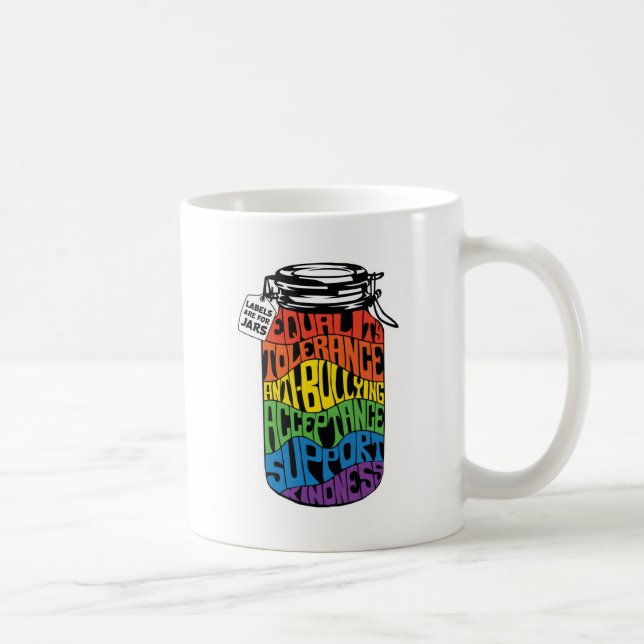 Mug Les étiquettes sont pour la chemise d'égalité des (Droite)