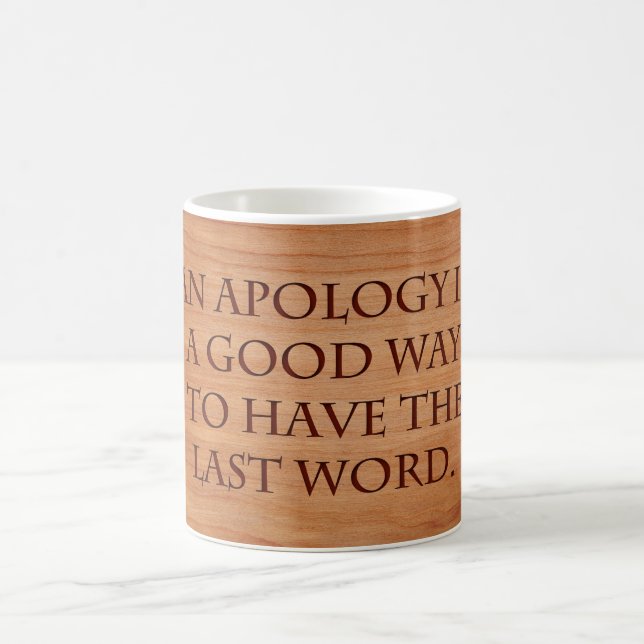Mug Les excuses sont une bonne façon (Centre)