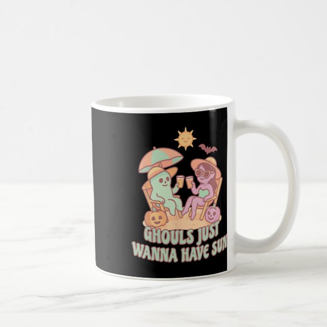 Mug Les fantômes de Summerween veulent juste avoir un  (Droite)