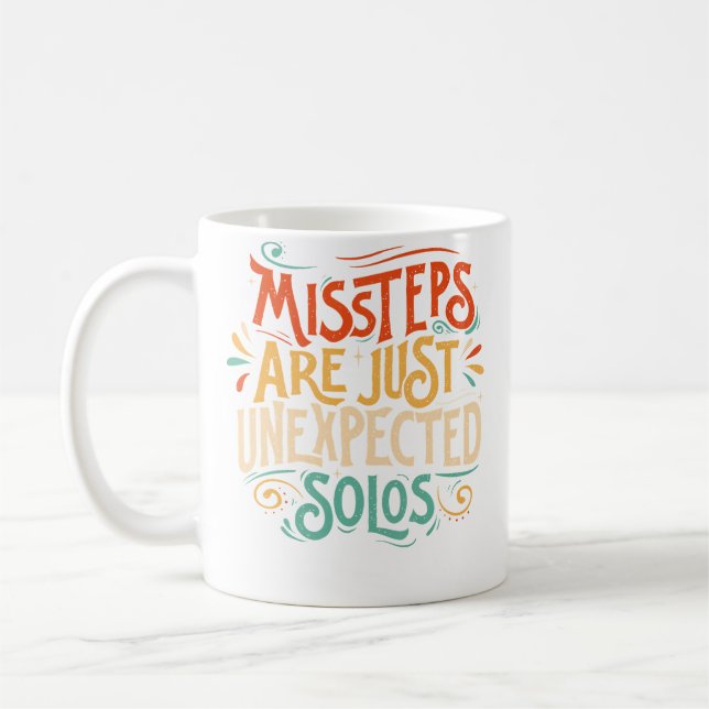 Mug Les faux pas ne sont que des solos inattendus Dans (Gauche)