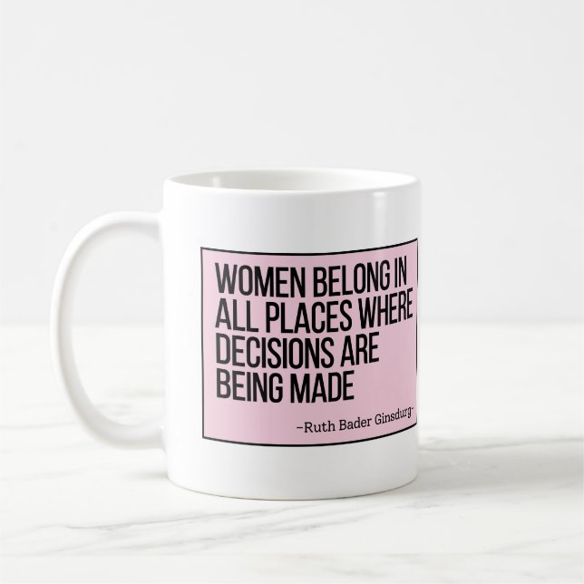 Mug Les Femmes Appartiennent À Tous Les Endroits Où Le (Gauche)
