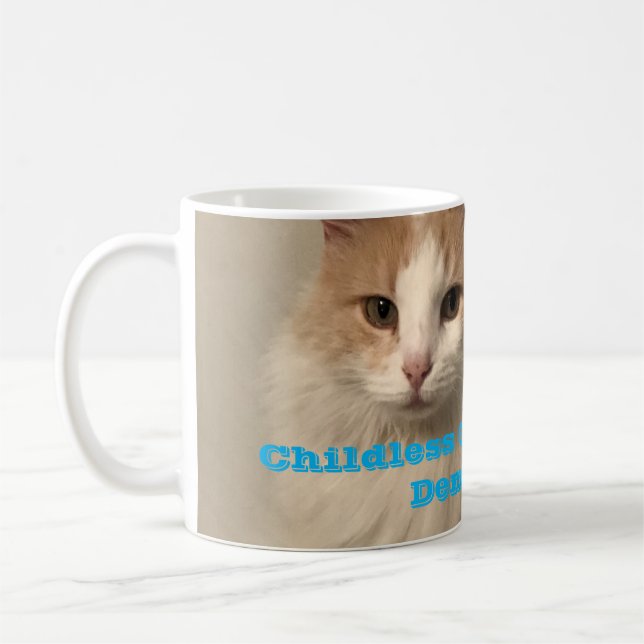 Mug Les femmes au chat sans enfants pour la démocratie (Gauche)