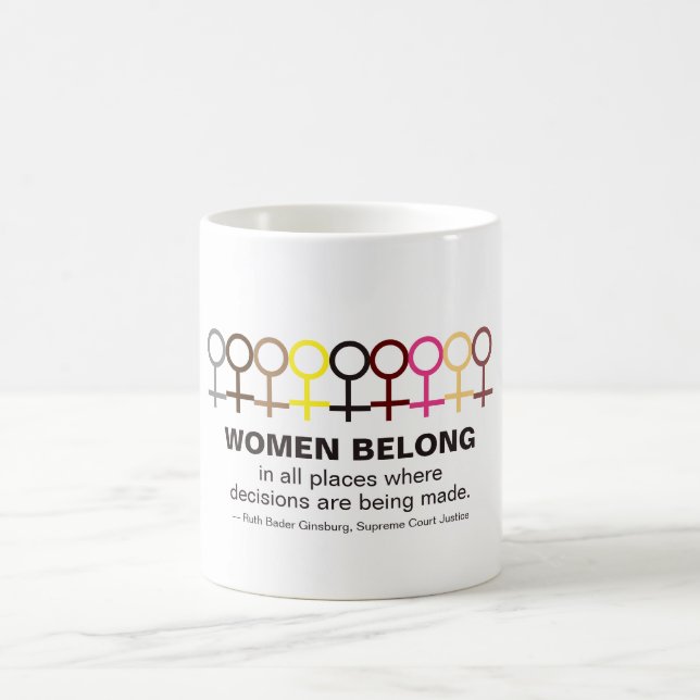 Mug Les femmes au sein de la justice Ruth Bader Ginsbu (Centre)