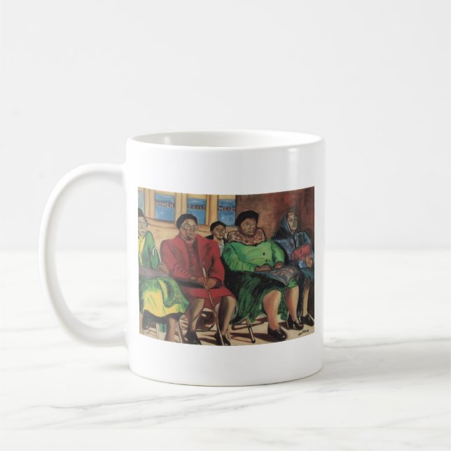 Mug Les femmes deviennent lasses par Alice Patrick (Gauche)