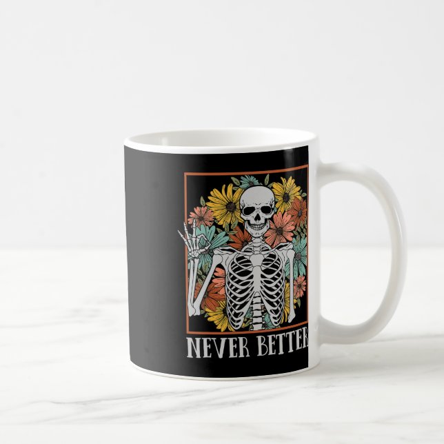 Mug Les femmes d'Halloween n'ont jamais mieux Squelett (Droite)