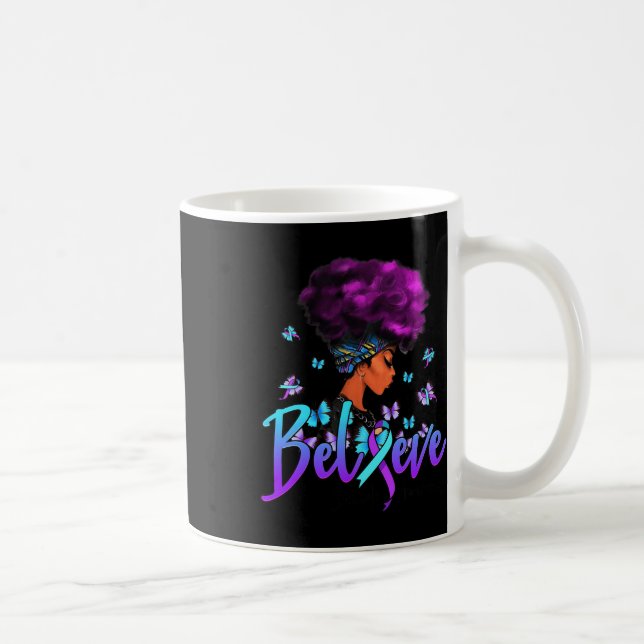 Mug Les Femmes Noires Croient Le Suicide Violet Et Tur (Droite)