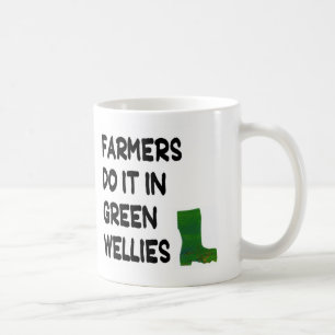 Mug - Les fermiers le font dans Green Wellies