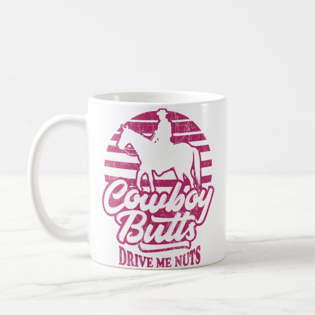 Mug Les fesses de cowboy me rendent folle Femme Wester (Gauche)