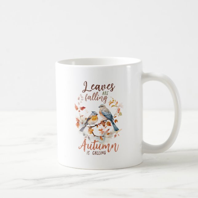 Mug Les feuilles Chutent - Les Oiseaux D'Automne Et Le (Droite)