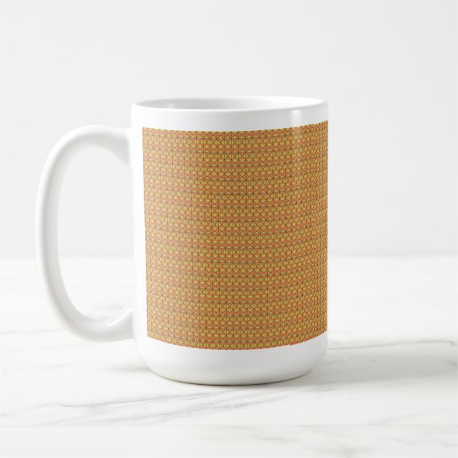Mug Les feuilles de papier d'emballage jaune, orange e (Gauche)