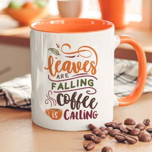 Mug Les feuilles Tirent Du Café Appelle Mignonne Autom