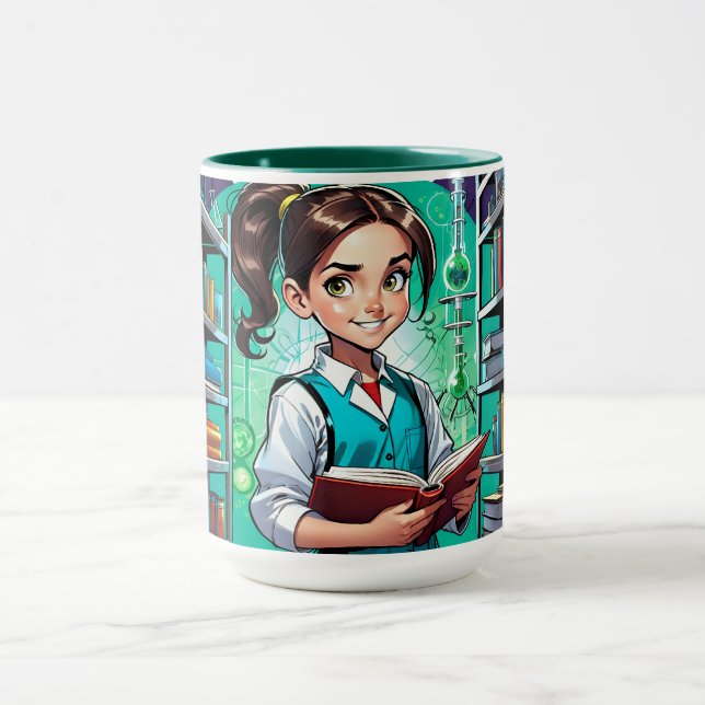 Mug Les filles adorent la science ! (Centre)