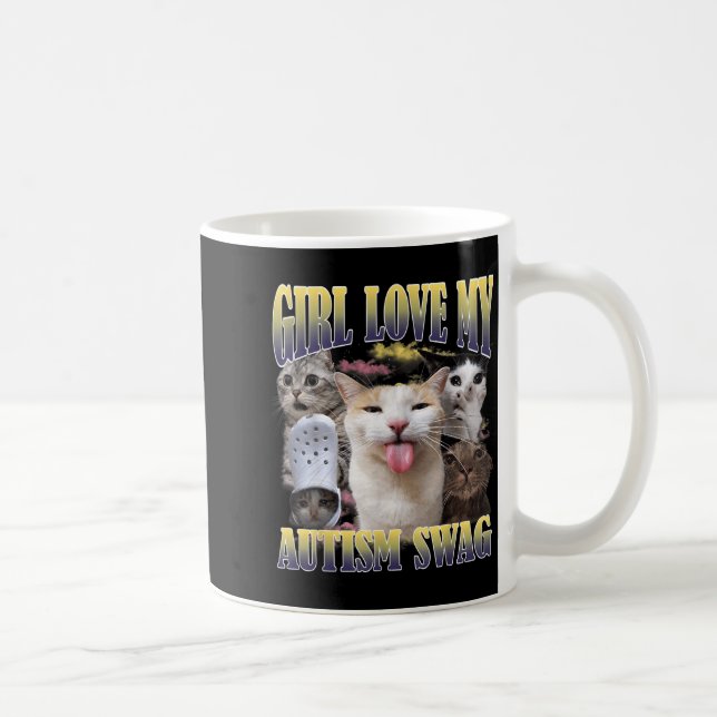 Mug Les filles aiment mon style autistique drôle de ch (Droite)
