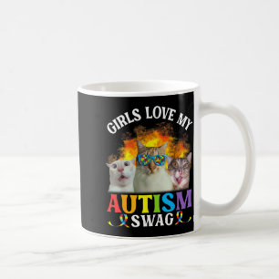 Mug Les filles aiment mon style autistique drôle mème