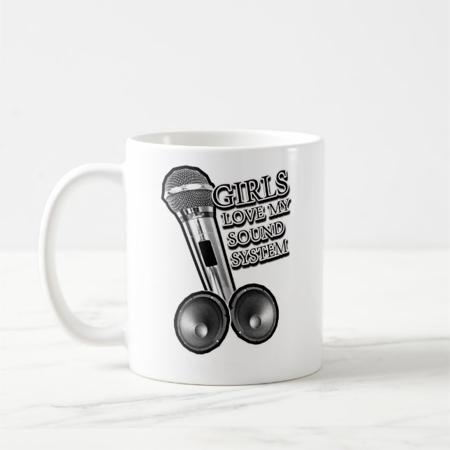 Mug Les filles aiment mon SYSTÈME DE SON (Gauche)
