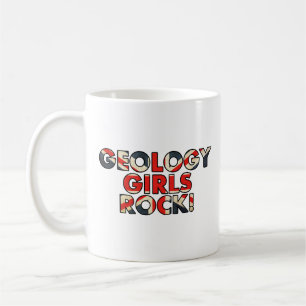 Mug Les filles de la géologie roulent ! (Drapeau brit