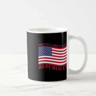 Mug Les Filles Jolis Votent Républicain Drapeau Des Ét