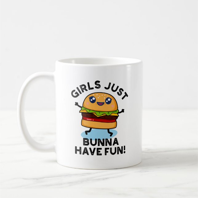 Mug Les Filles Juste Bunna Ont Amusant Funny Burger Pu (Gauche)