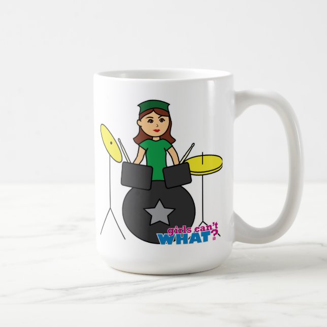 Mug  Les filles ne peuvent quoi ? Conception personnal (Droite)
