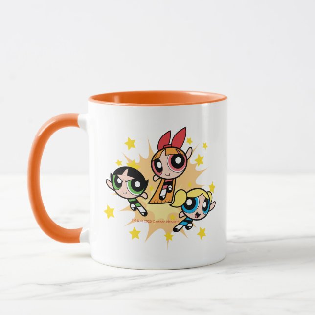 Mug Les Filles Powerpuff Sauvent La Journée (Gauche)