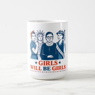 Mug Les Filles Seront Des Filles 4 juillet Féministes
