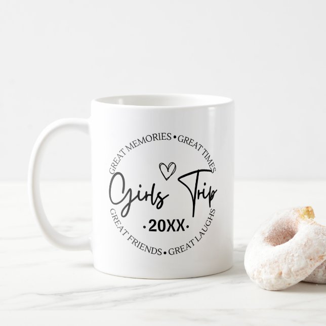 Mug Les filles Voyage Grands Souvenirs Great Times Gra (Avec donut)