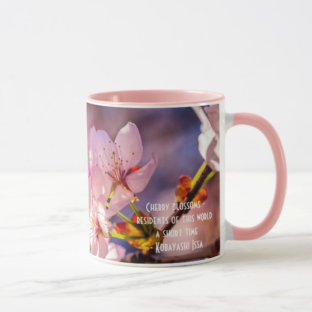 Mug Les fleurs brillantes de Sakura (Droite)