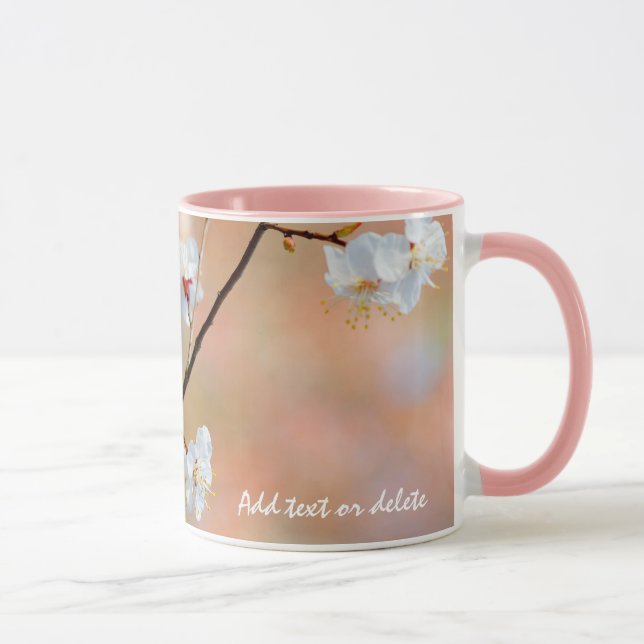 Mug Les fleurs d'abricot japonais (Droite)