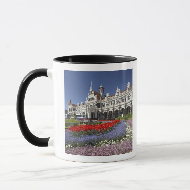 Mug Les fleurs de printemps et la gare historique, (Gauche)