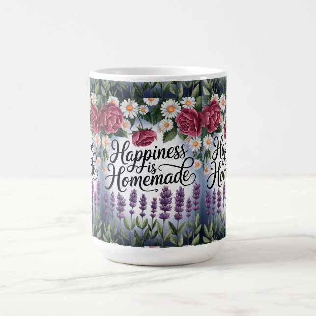 Mug "Les fleurs du bonheur : 'Le bonheur est fait mais (Centre)