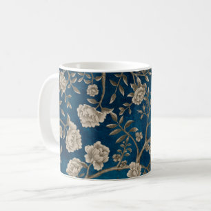 Mug Les fleurs et la verdure de la Chinoiserie bleue d