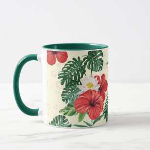 Mug Les fleurs tropicales du Lotus Blanc