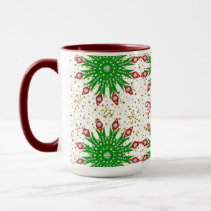 Mug Les flocons de neige verts de l'enfant Première fê