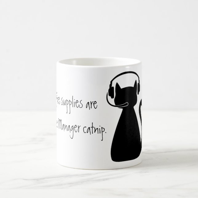 Mug Les fournitures de bureau sont cataire de (Centre)